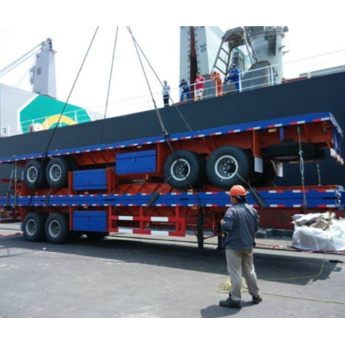 Camion de remorque de conteneur à plat de 40 pieds